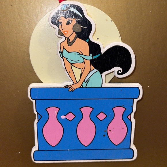 Rare Kurt Adler Jasmine Wooden Ornament - Picture 4 of 4